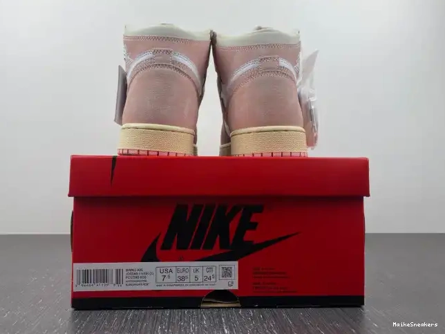 MaikeSneakers FD2596-600 Pink Jordan Washed High OG (Women's) 1 Air Retro 0506